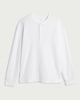 image 4 of F&F Pure Cotton Henley Long Sleeved Top in Ecru