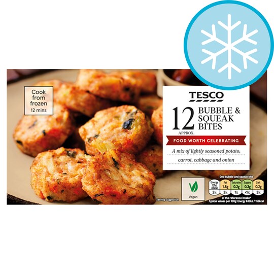Tesco 12 Bubble & Squeak Bites 240G Tesco Groceries