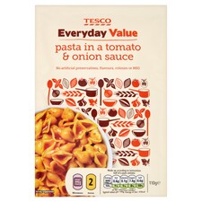 Tesco Every Day Value Tomato And Onion Pasta'n'sce 110G
