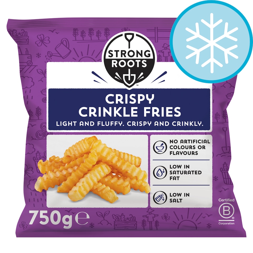 Strong Roots Crispy Crinkle Fries 750g
