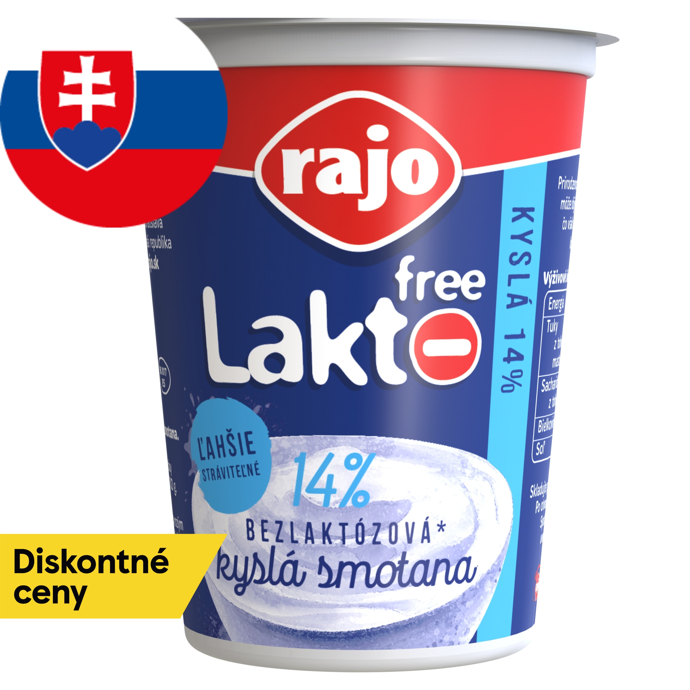 Rajo Lakto Free Sour Cream 14% 200 g - Tesco Groceries