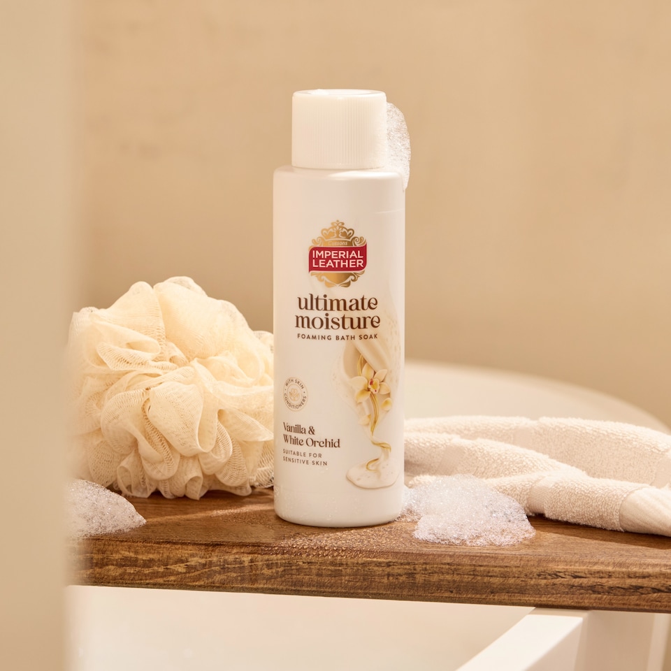 image 1 of IMPERIAL LEATHER ULTIMATE MOISTURE VANILLA & WHITE ORCHID BATH 450 ML