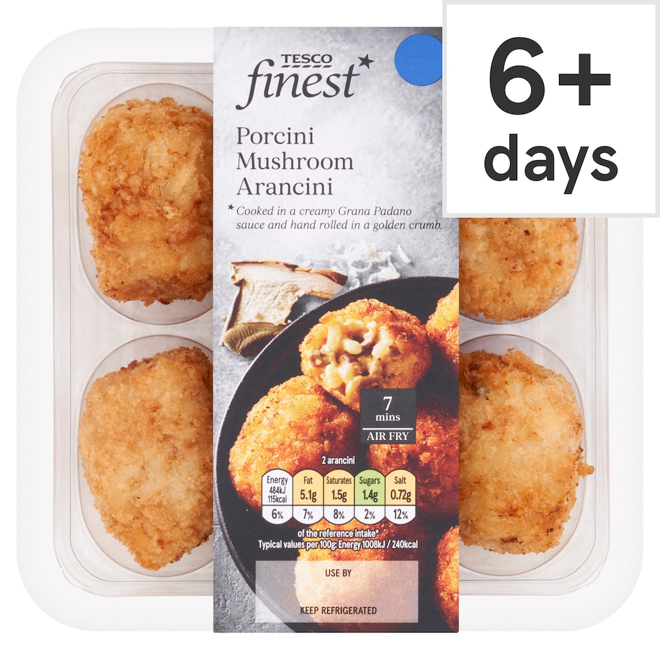 Tesco Finest Porcini Mushroom Arancini 144g