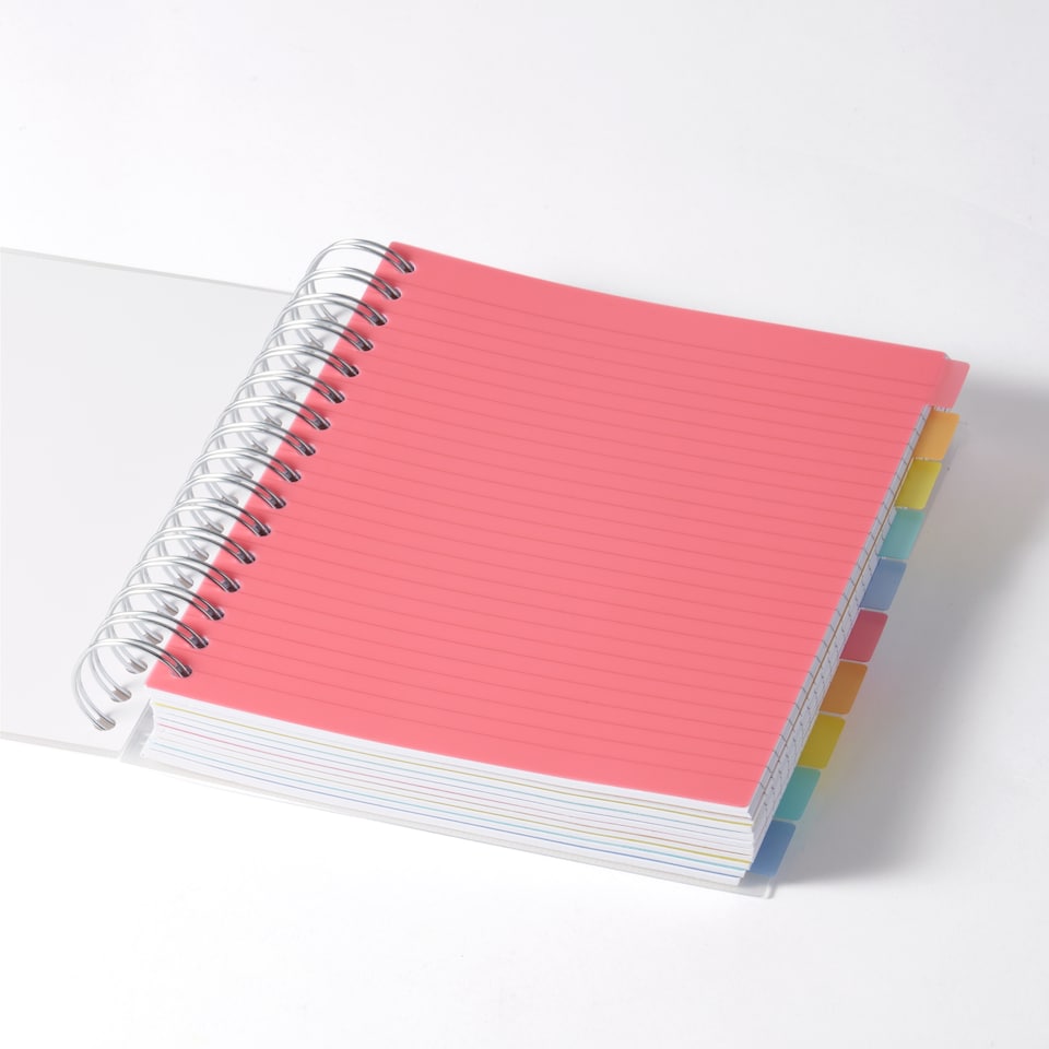 image 1 of Paperchase Rainbow A5 10 Subject Notebook