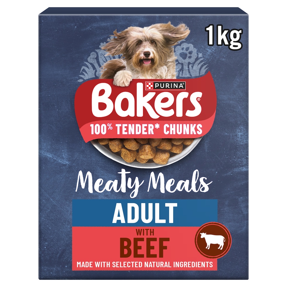 image 1 of Bakers Complete Meaty Meals Rich In Beef 1000G