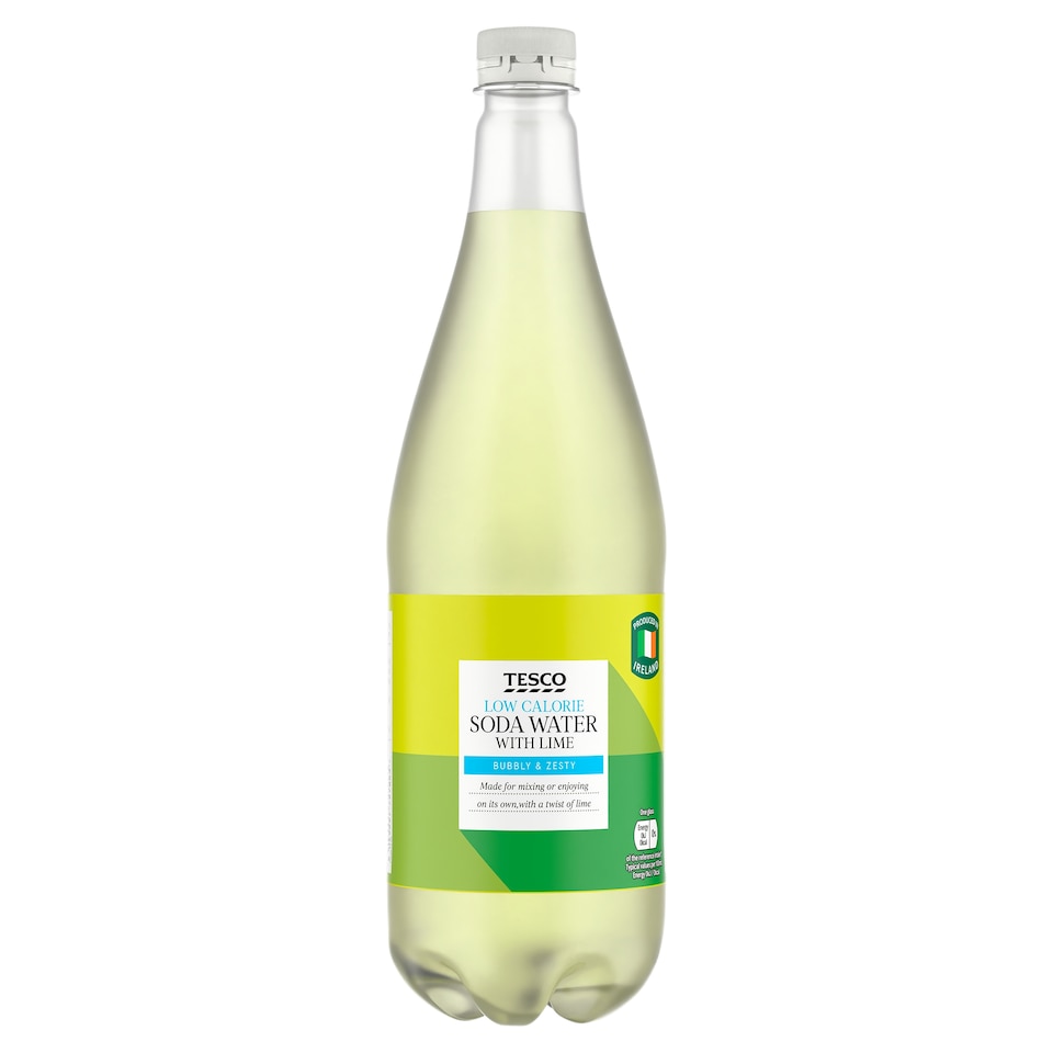 Tesco Low Calorie Soda Water With Lime 1 Litre