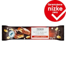 Tesco Nutty Nougat Caramel 50 g