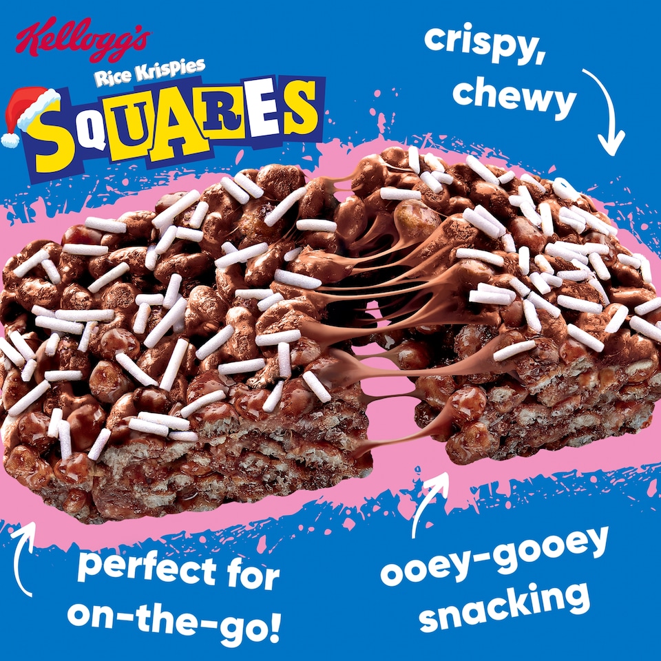 image 1 of Kellogg's Rice Krispies Squares Yule Log Flavour Multipack 4x29g