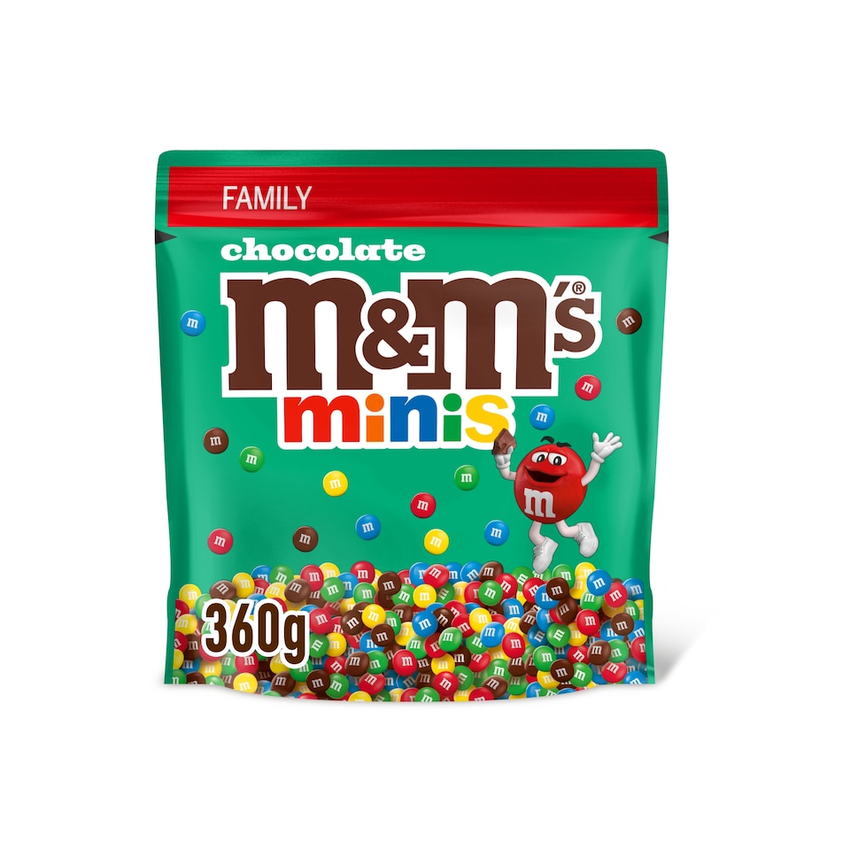 M&M's Minis Milk Chocolate Family Pouch Bag 360g