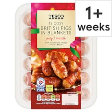 Tesco 12 British Pigs In Blankets 222G