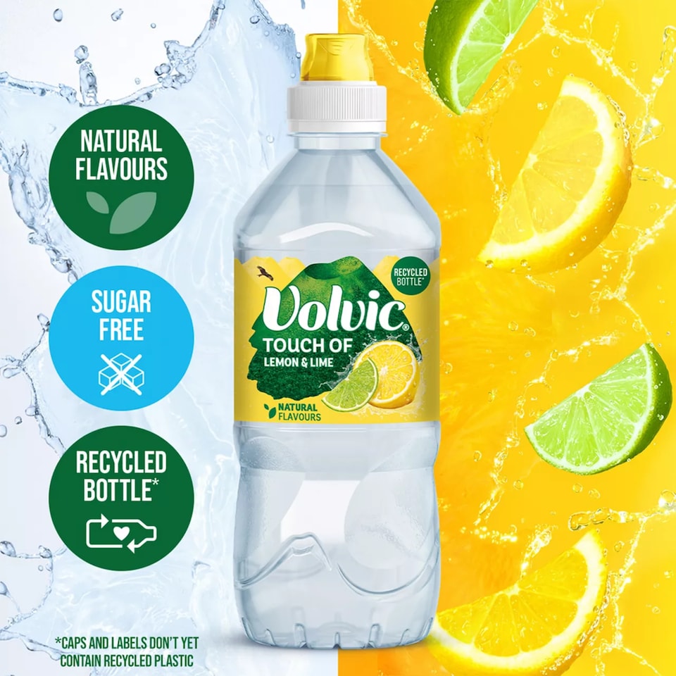 image 1 of Volvic Touch of Fruit Lemon & Lime Still Flavoured Water 750ml