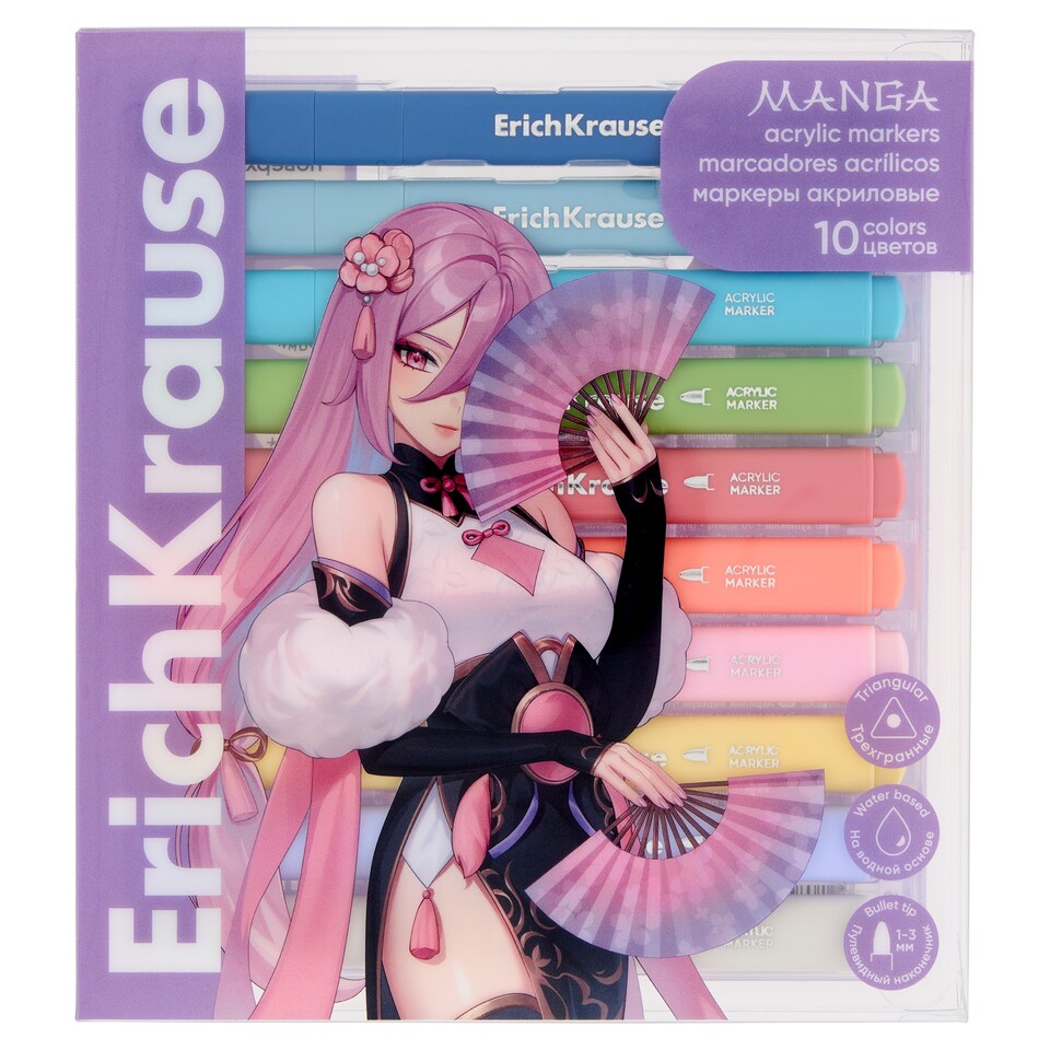 Erich Krause Manga Acrylic Markers 10 pcs
