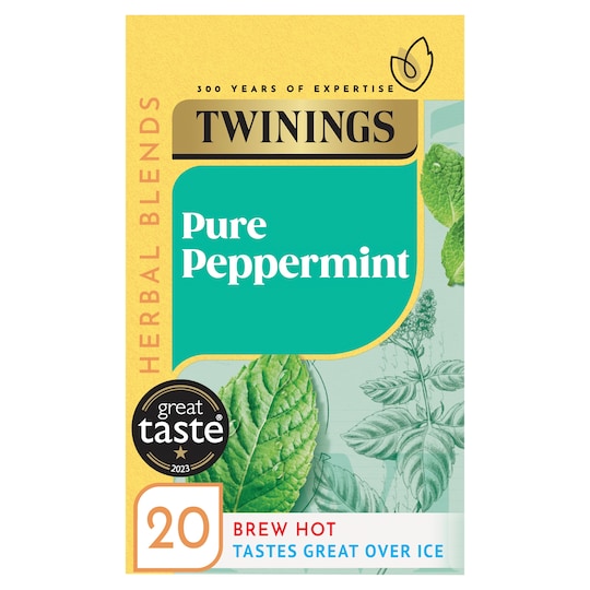 Twinings Pure Peppermint Tea Bags 20 Pack 40g