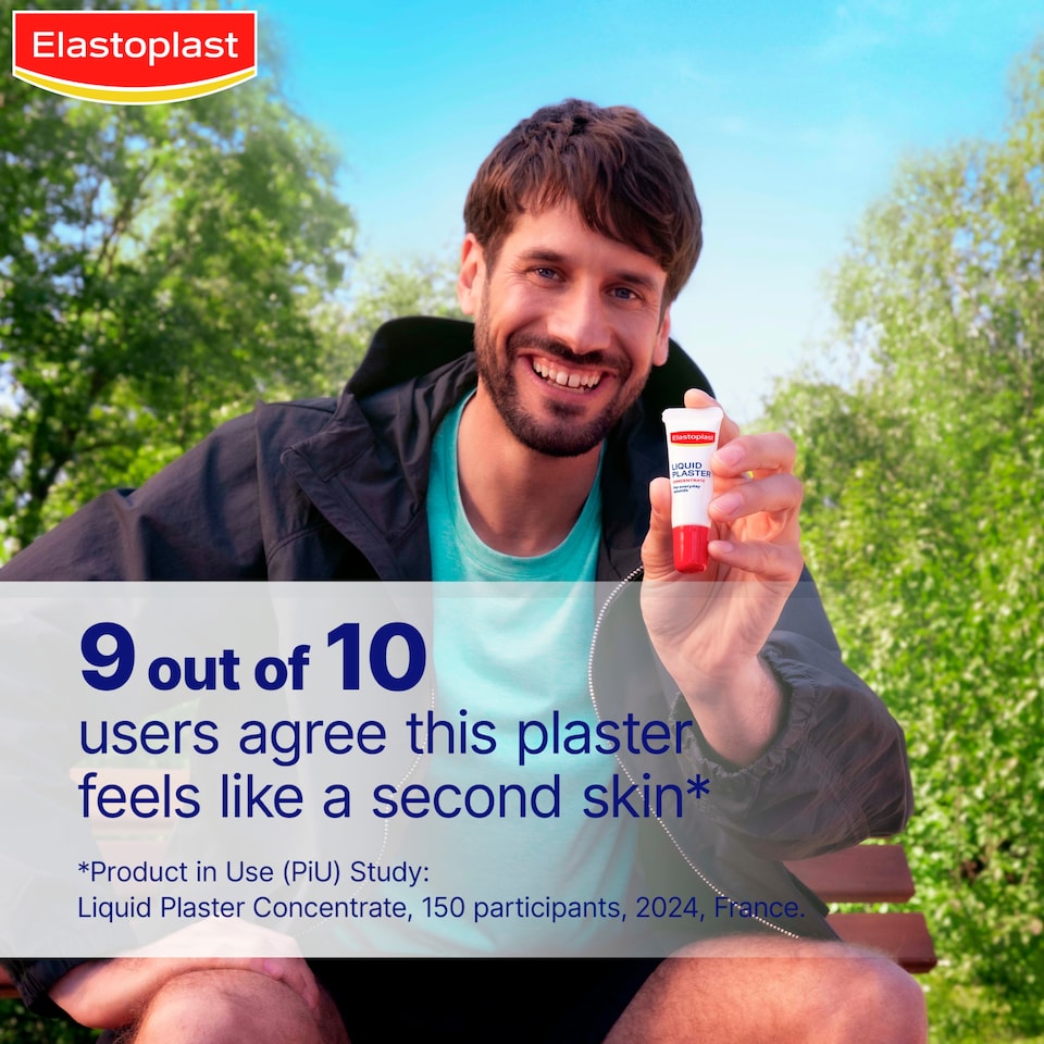 image 1 of Elastoplast Second Skin Protection Liquid Plaster Concentrate 60 Applications 10ml