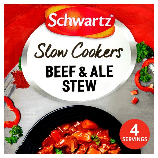 Schwartz Slow Cooker Beef Ale Stew 43g Tesco Groceries