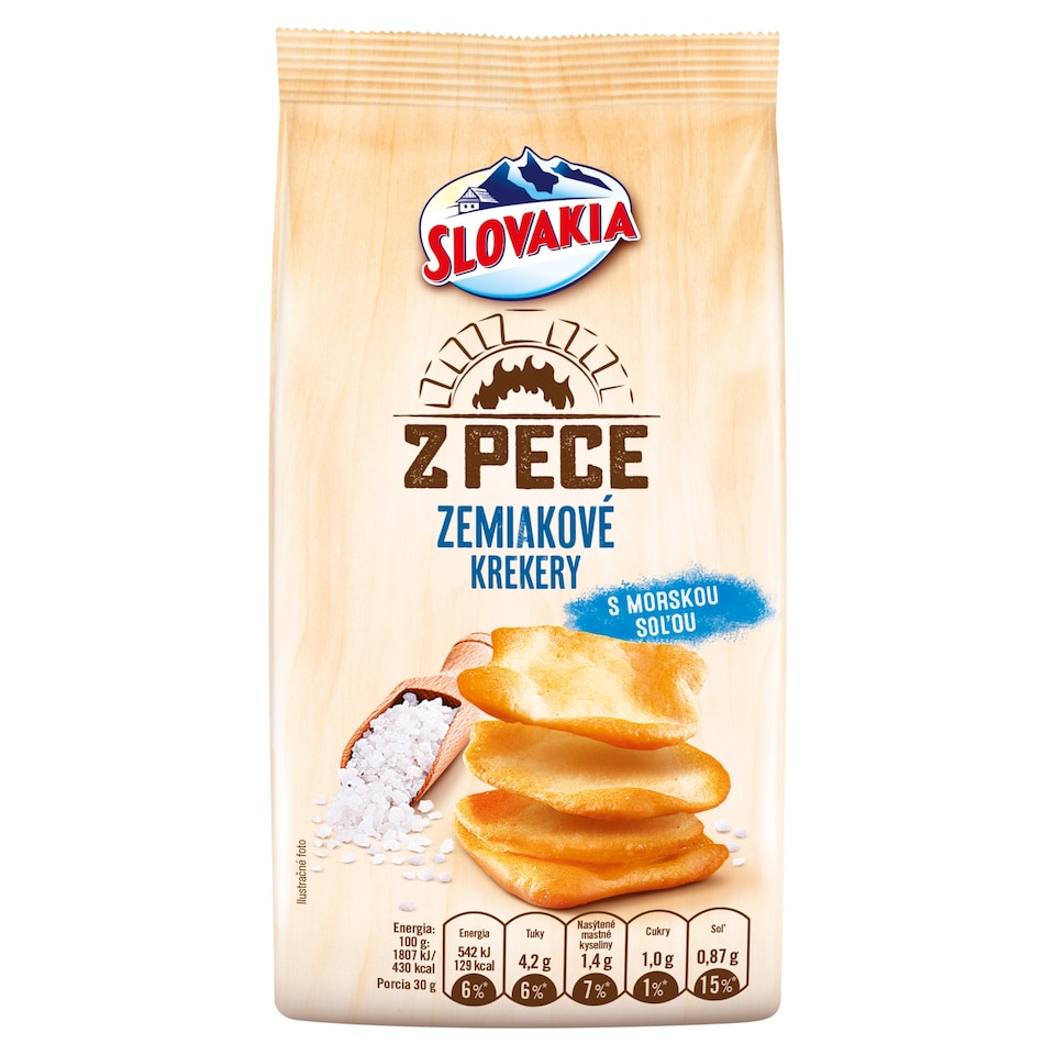 Slovakia Z pece Zemiakové Krekery Morská soľ 90 g