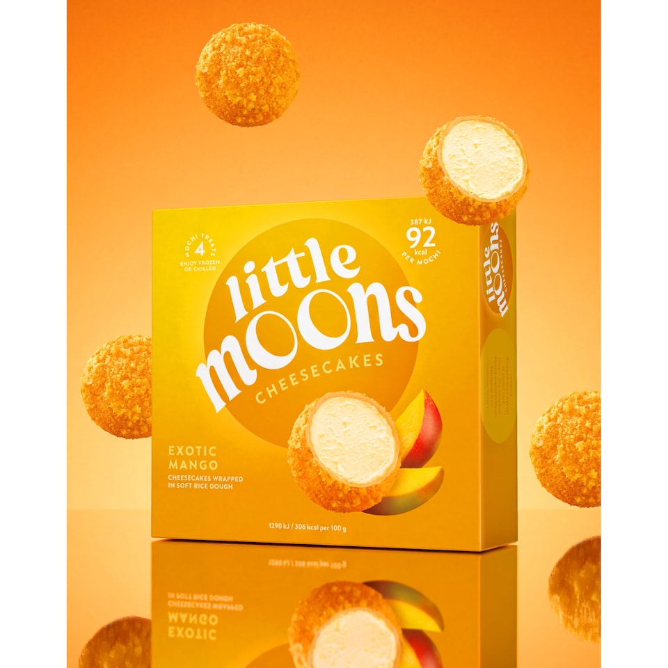 image 1 of Little Moons Cheesecakes - Caramelised Biscuit & White Chocolate 4x30g