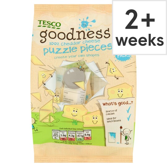 Tesco Goodness Cheddar Puzzles 5x20G Tesco Groceries