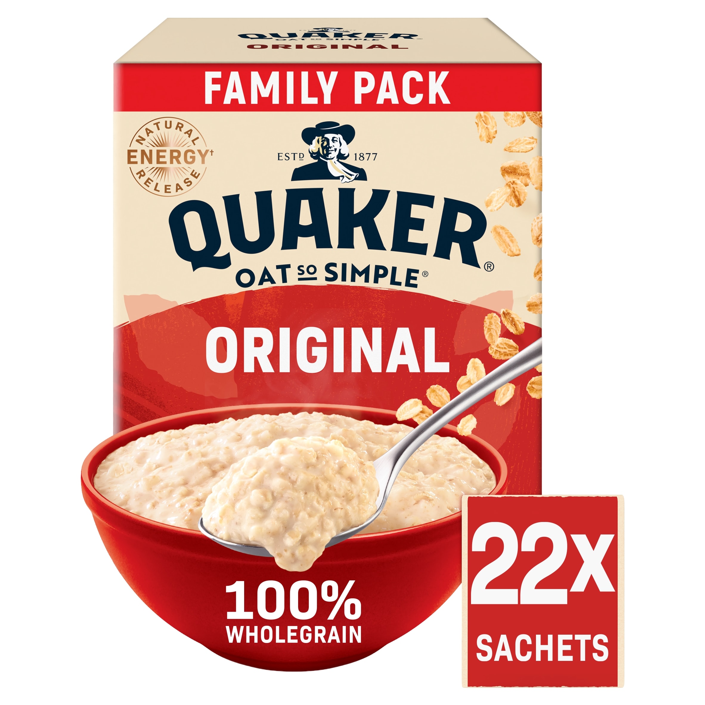 Quaker Oat So Simple Original Big Pack Porridge Sachets 22x27g