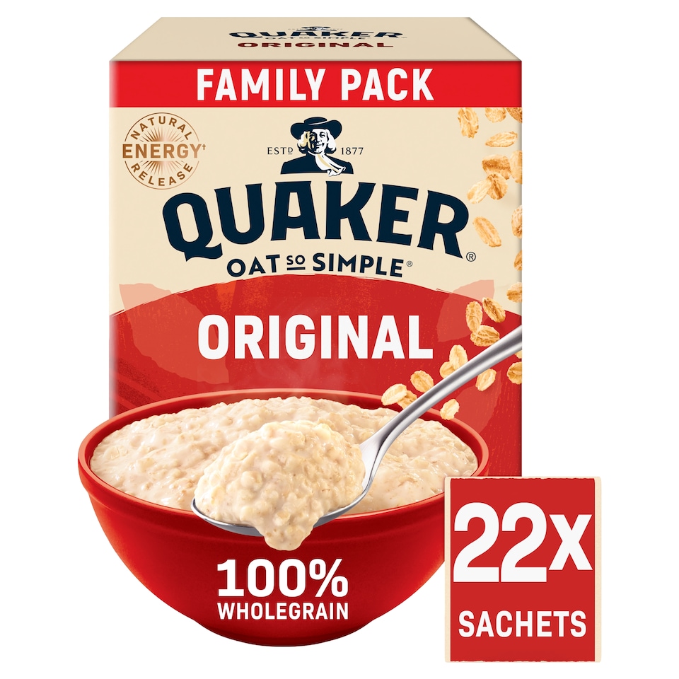 Quaker Oat So Simple Original Big Pack Porridge Sachets 22x27g
