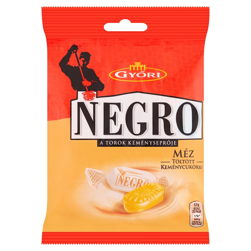 image 1 of Győri Negro Honey Filled Drops 79 g