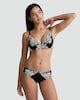image 1 of F&F Floral Lace Trim Brazilian Knicker in Black