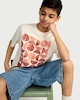image 1 of F&F Boys Pure Cotton Palm Beach Oversized Fit T-Shirt in Cream