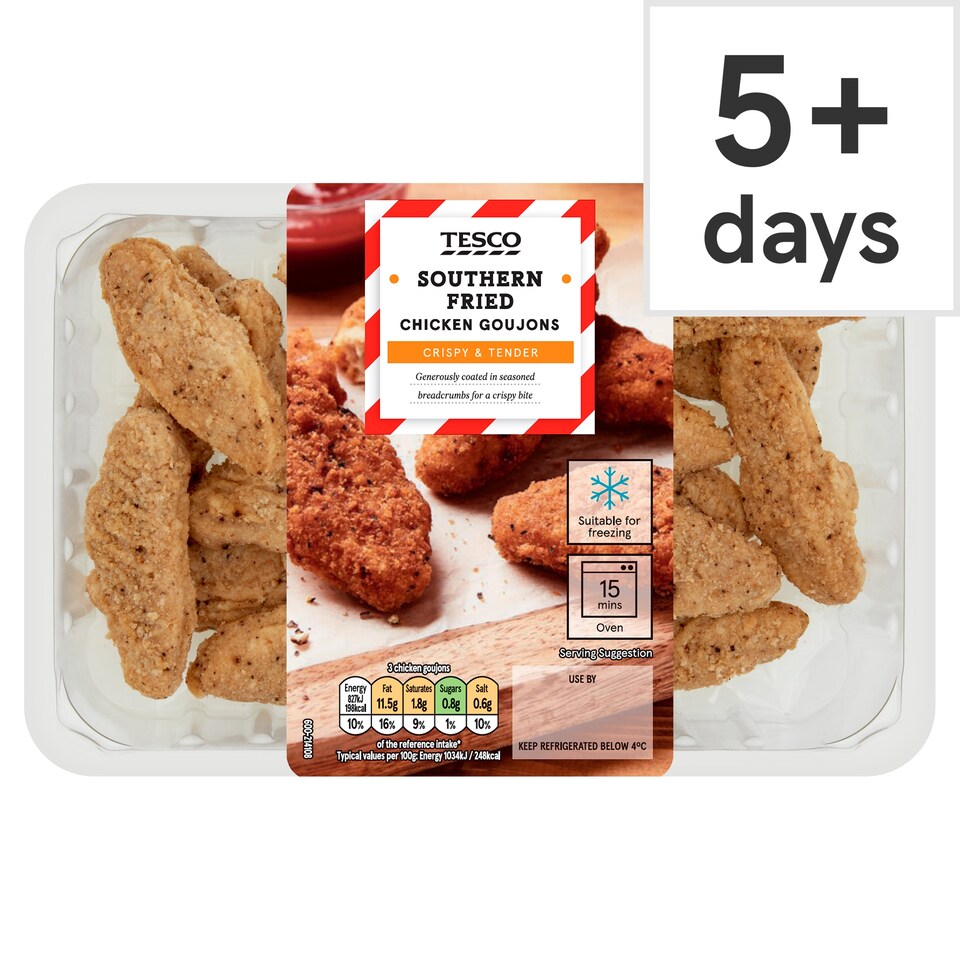 Tesco Southern Fried Chicken Goujons 540G