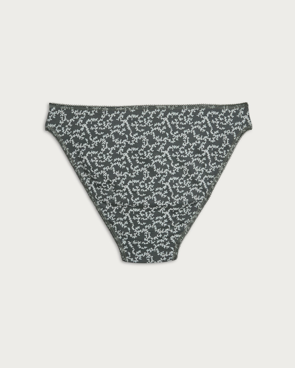 image 1 of F&F 5-Pack Cotton Rich High Leg Knickers in Purple