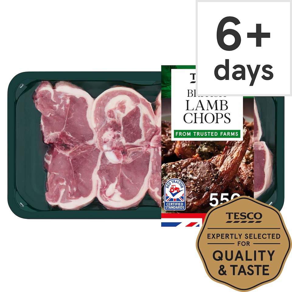 Tesco Lamb Chops 550G