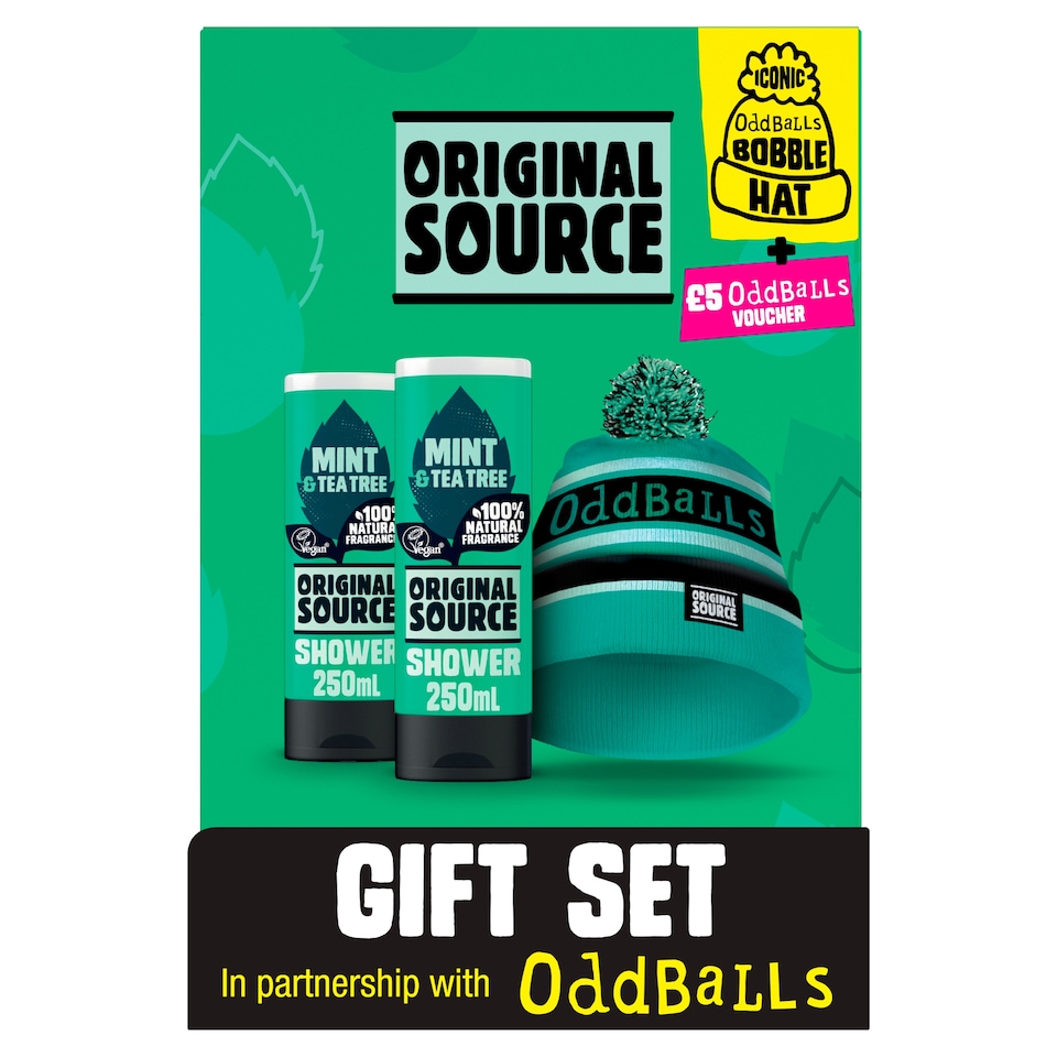Original Source Mint & Tea Tree Shower Gel & Hat Gift Set