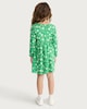 image 3 of F&F Girls Pure Cotton St Patrick’s Day Long Sleeved Dress in Green
