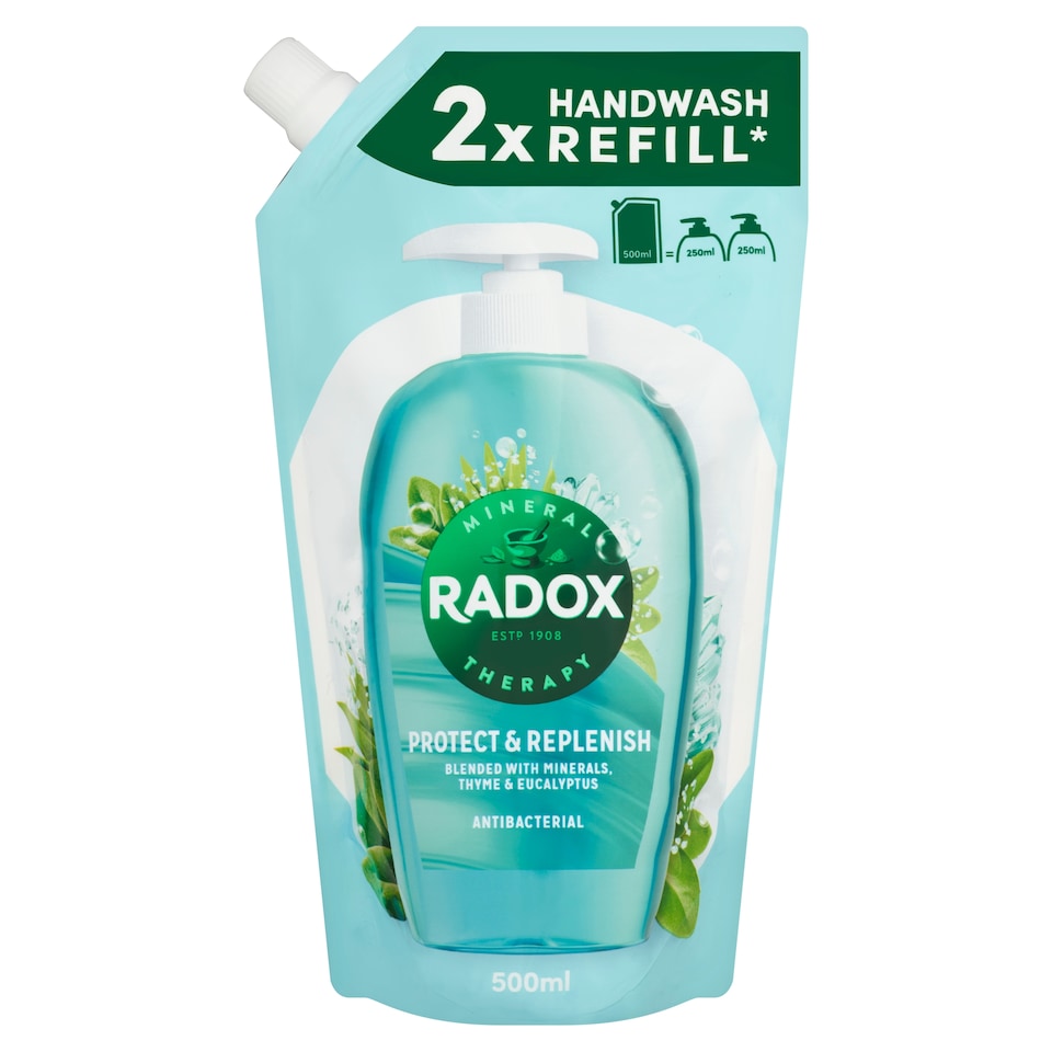 Obrázek 1 pro produkt Radox Protect & Replenish tekuté mýdlo náhradní náplň 500ml