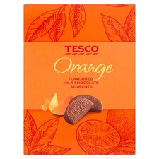 Tesco Orange Flavoured Chocolate Segments 160G
