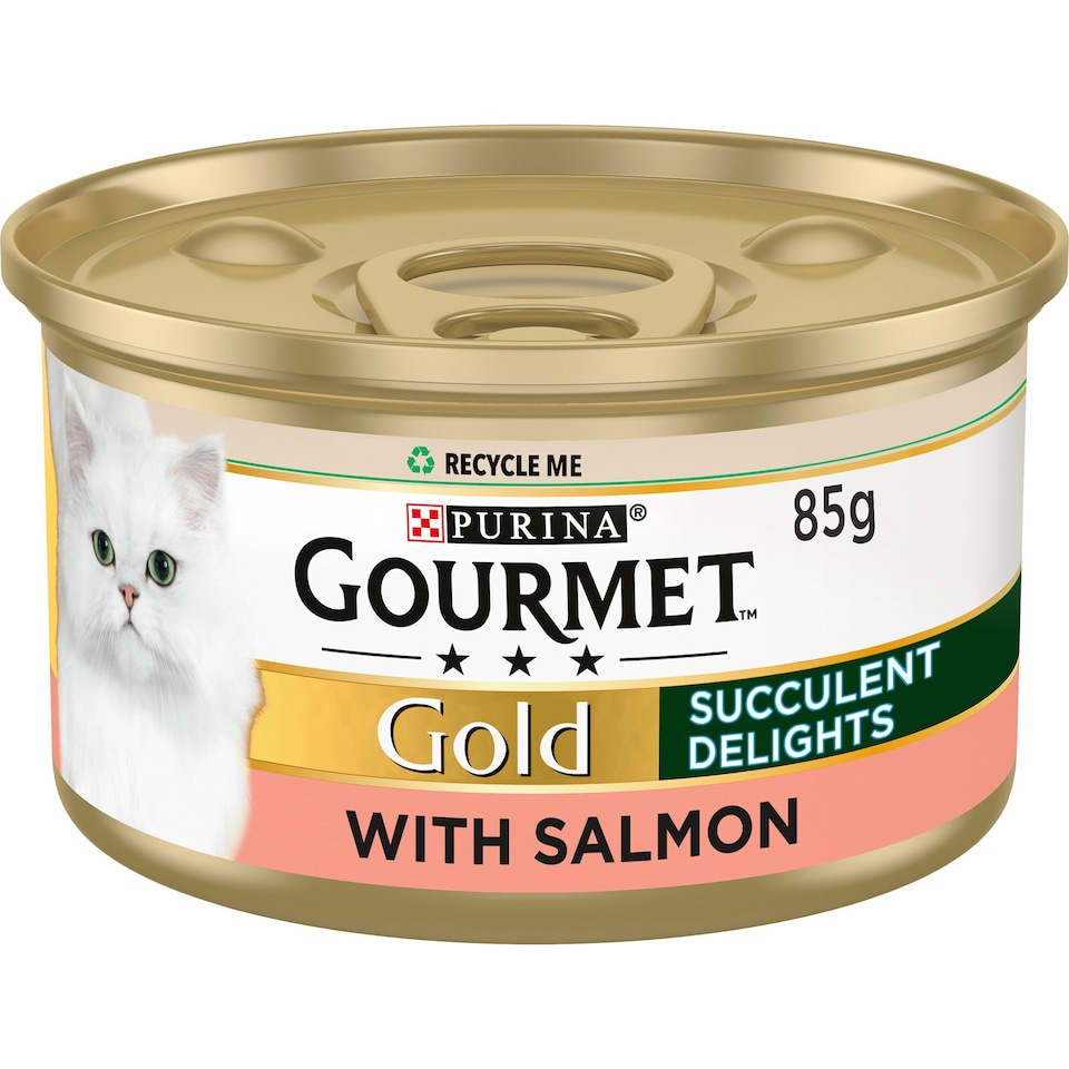 image 1 of Gourmet Gold Succulent Delights Cat Food With Salmon 85G