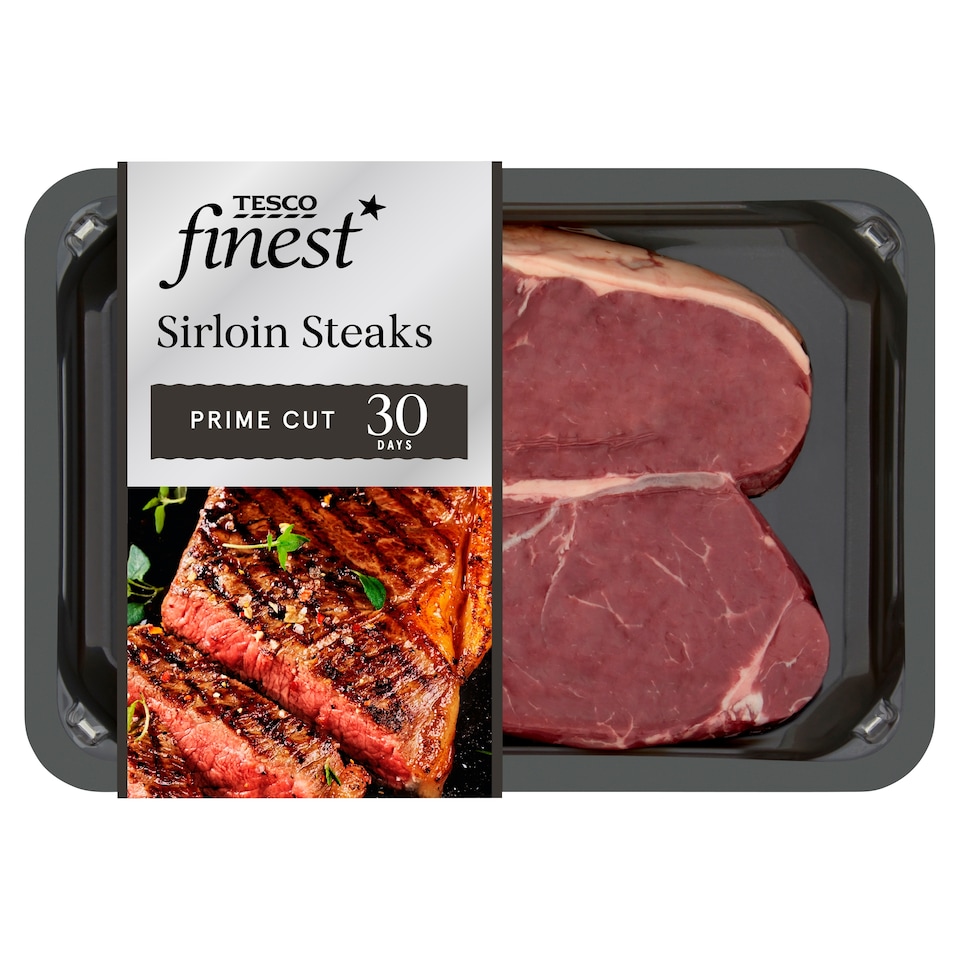 image 1 of Tesco Finest Sirloin Steak 454G