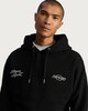 image 1 of Chevrolet Oversized Slogan Hoodie in Black