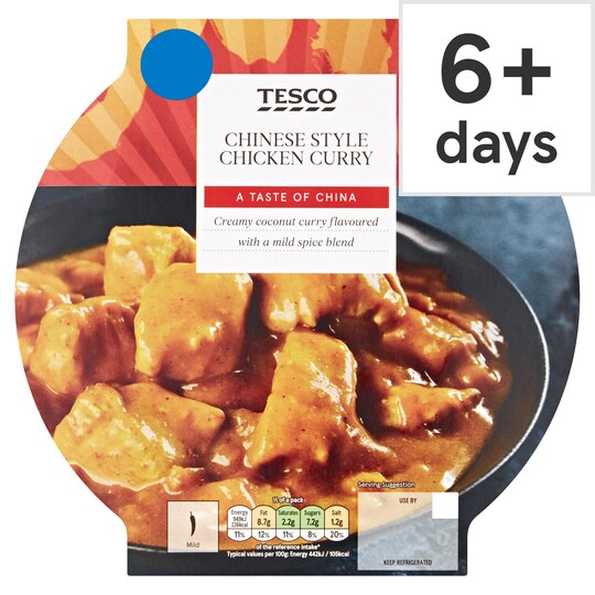 Tesco Chinese Inspired Chicken Curry 460G Tesco Groceries
