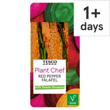 Tesco Plant Chef Red Pepper Falafel Sandwich