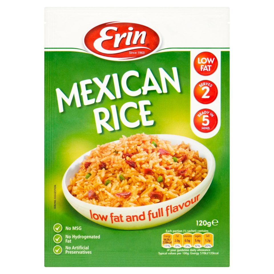 Erin Mexican Savoury Rice 121G