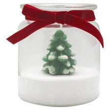 Tesco Christmas Jar Candle Frosted Forest 2