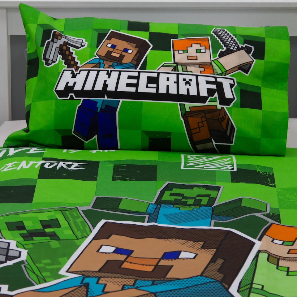 image 1 of MINECRAFT DUVET SET SINGLE