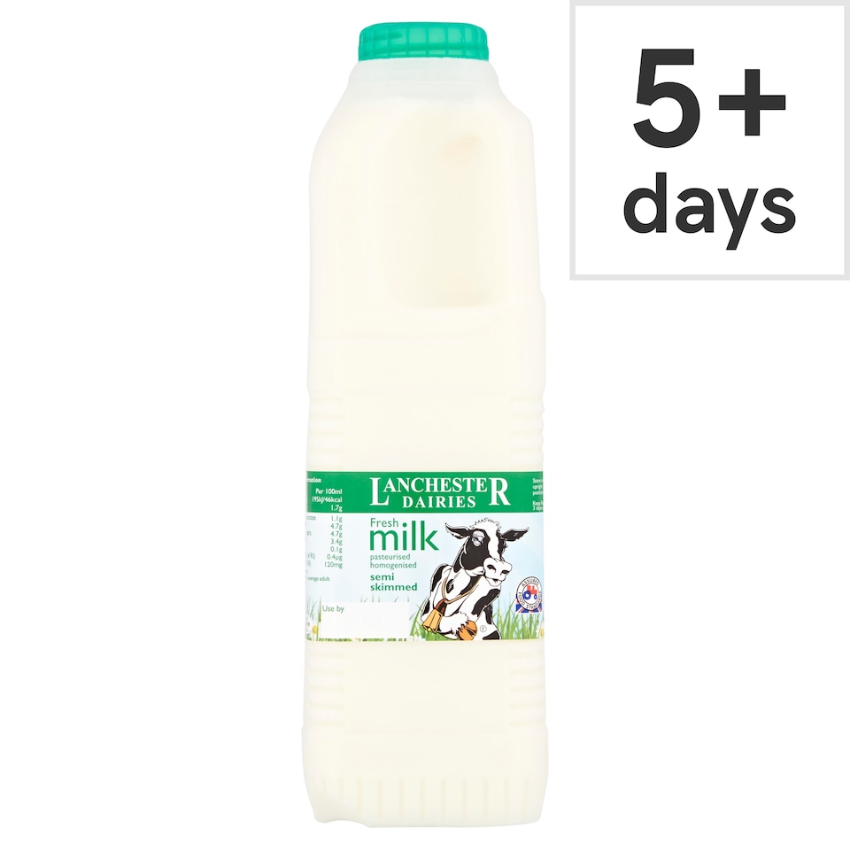 Lanchester Dairy Semi Skimmed Milk 1 Litre