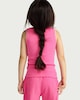 image 3 of F&F Girls 2-Pack Cotton Rich Ribbed Vest Tops in Multi Pink