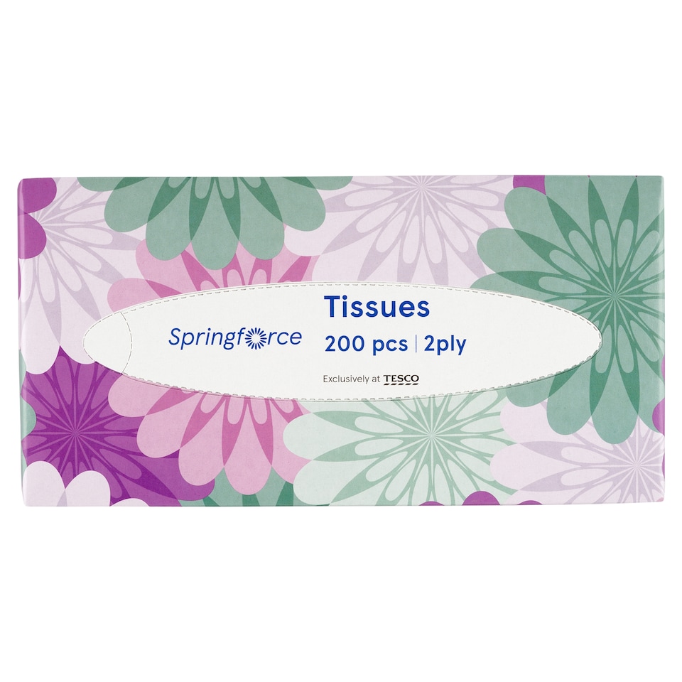 image 1 of Springforce Tissues 2 Ply 200 pcs