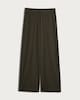 image 4 of F&F Crinkle Wide Leg Co-ord Trousers in Olive