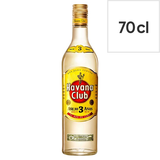 Havana Club 3 Year Old White Rum 70Cl Tesco Groceries