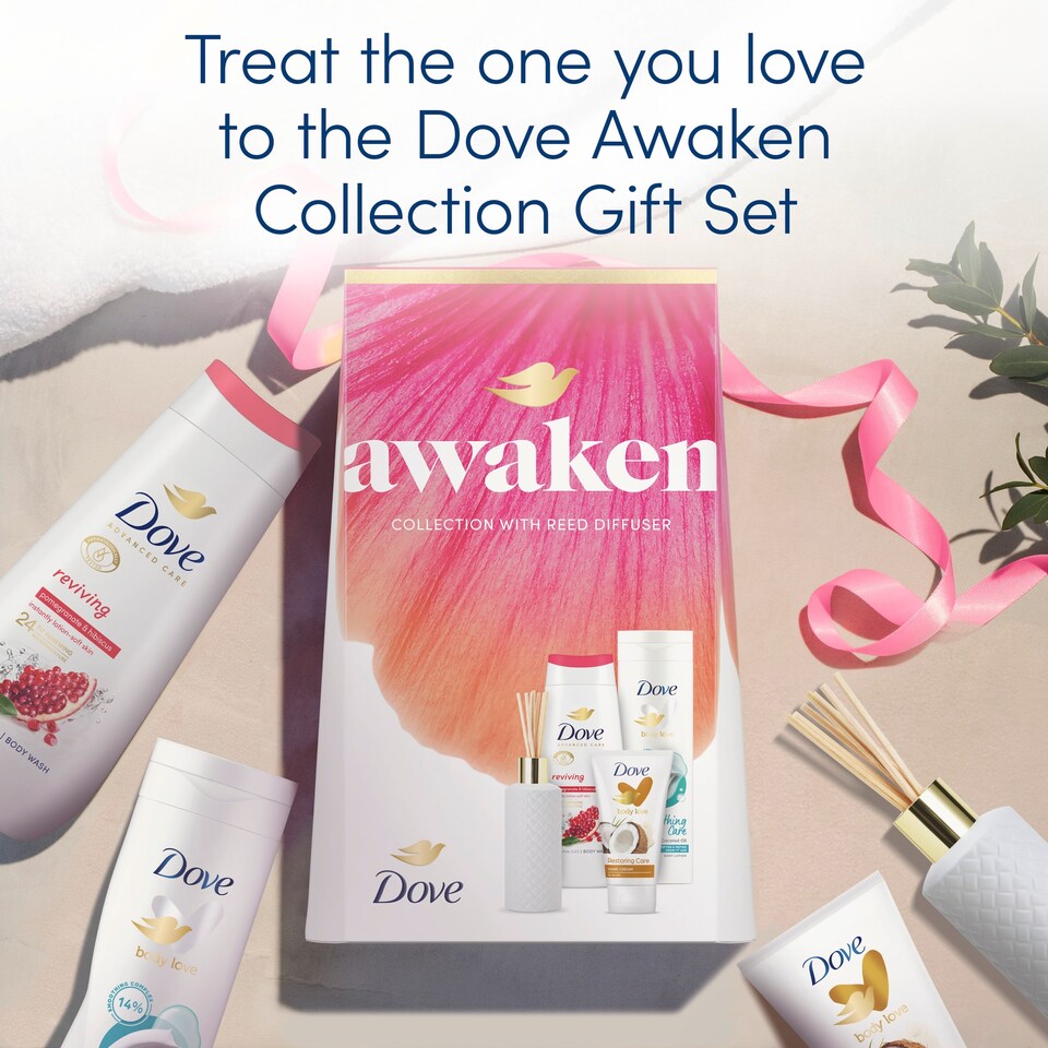 image 1 of Dove Bodywash Awaken Collection with Reed Diffuser Gift Set