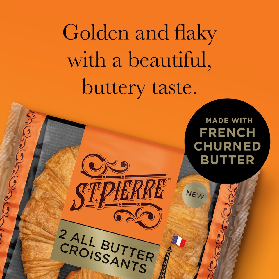 image 1 of St Pierre 2 All Butter Croissants