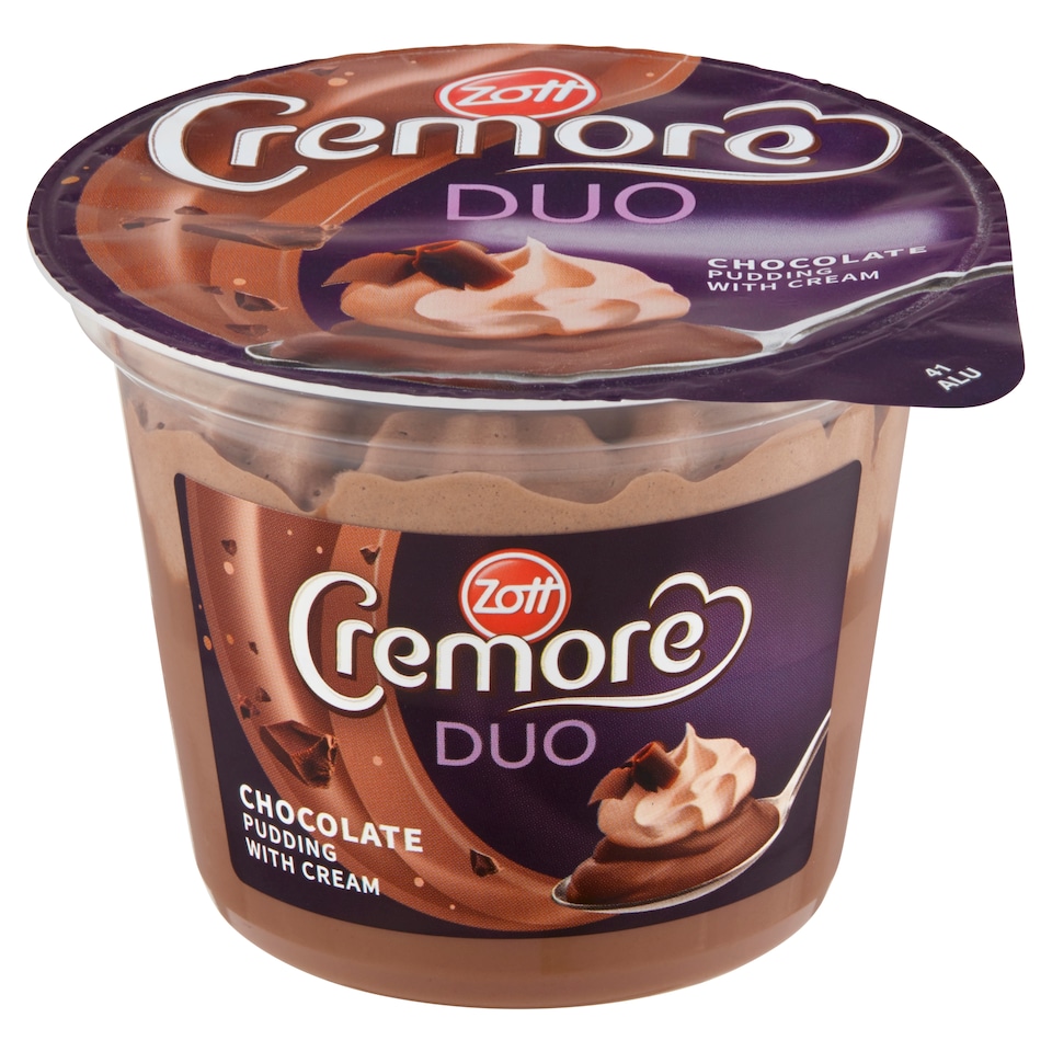 image 1 of Zott Cremore Duo Chocolate Pudding with Cream 190g